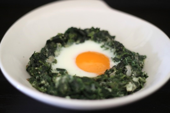 Keto Baked Spinach and Eggs - Eat Keto With Me
