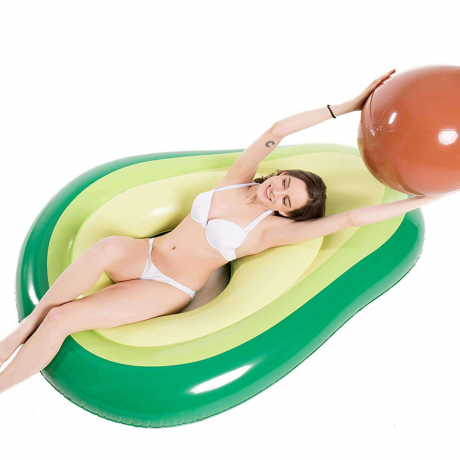 Avocado-Shaped Pool Float with removable pit for this Summer – It won’t turn brown overnight